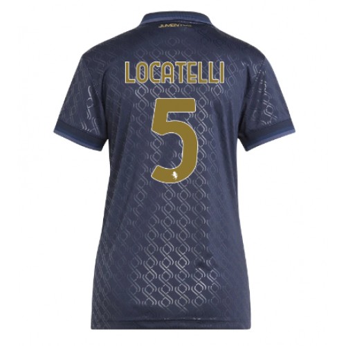 Fotbalové Dres Juventus Manuel Locatelli #5 Dámské Alternativní 2024-25 Krátký Rukáv